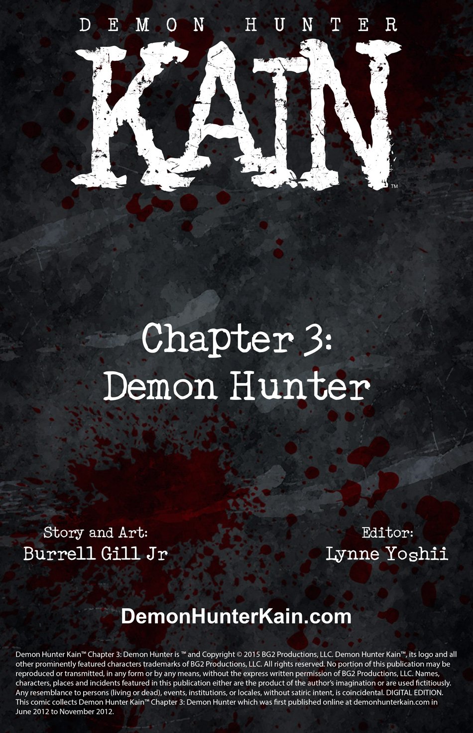 Demon Hunter Kain Chapter 3 Credits Page