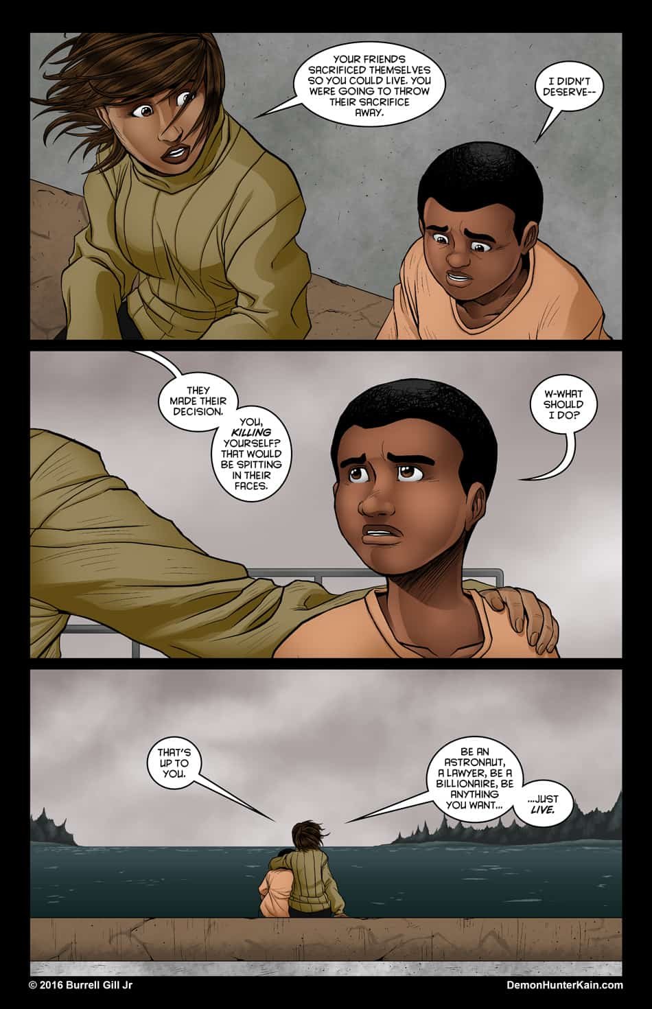 Demon Hunter Kain Chapter 6: The Boy Called Kain, Page 87.