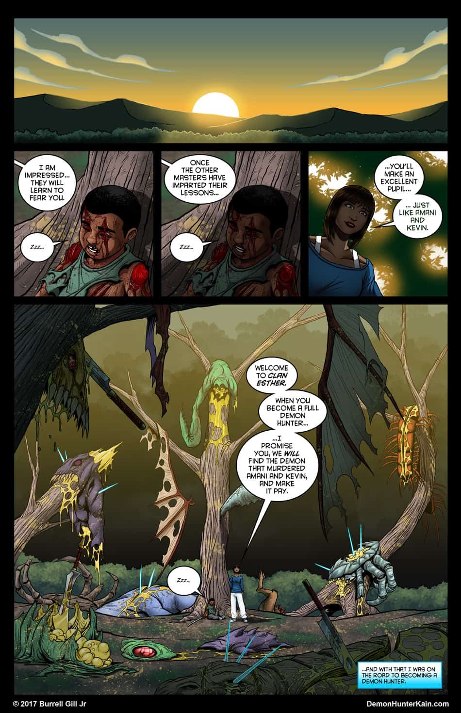 Demon Hunter Kain Chapter 6: The Boy Called Kain, Page 94.