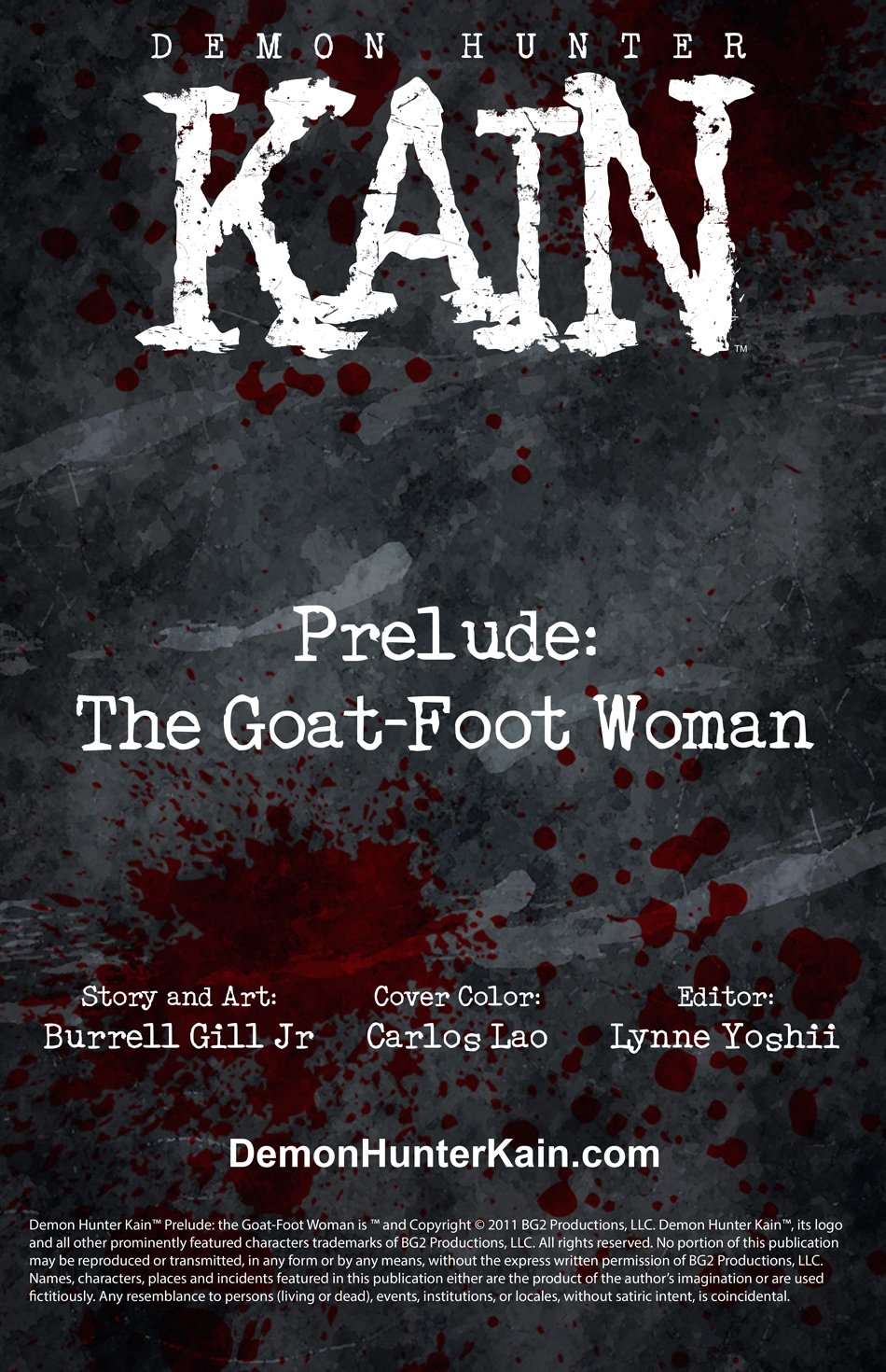 Demon Hunter Kain Prelude: The Goat-Foot Woman Credits Page